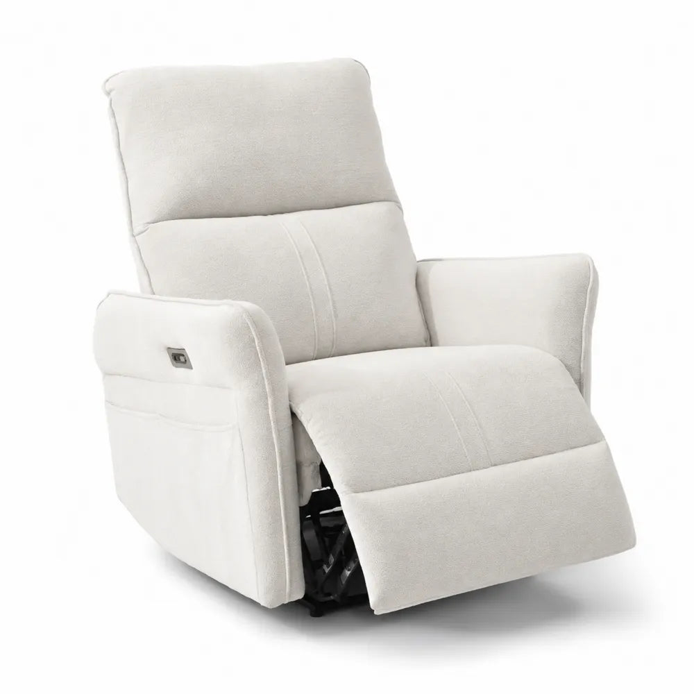 Fauteuil Relax Électrique Tissu Beige