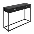 Console avec tiroirs en métal et bois MDF Noir